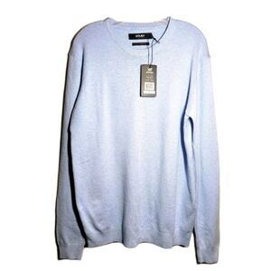 XRAY Jeans Men's Sweater Slim Fit Premium Comfort Size XL Pastel Blue Crew Neck